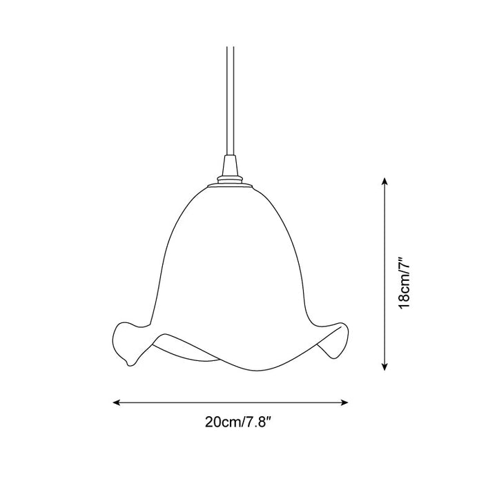 Aluna Suspension Abat-jour Courbé Organique - Neutralighting