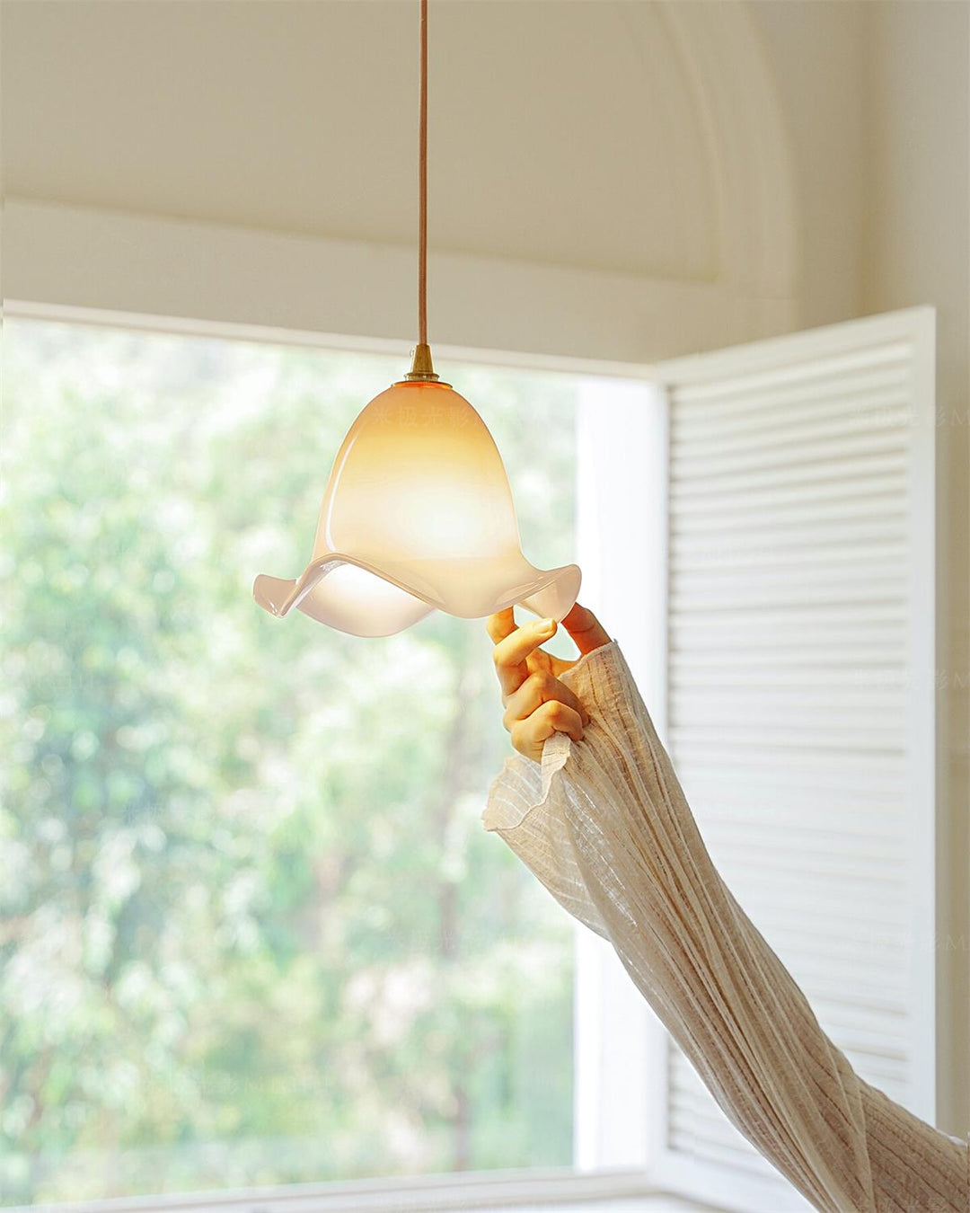 Aluna Suspension Abat-jour Courbé Organique - Neutralighting