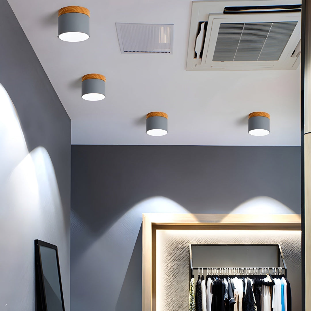 Caveleth Downlight de Surface en Bois Minimaliste Moderne - Neutralighting