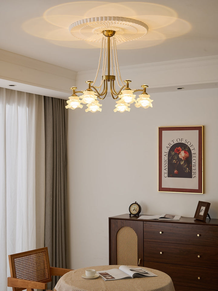 Cotalisra Chandelier Premium Élégance Verre Rose - Neutralighting