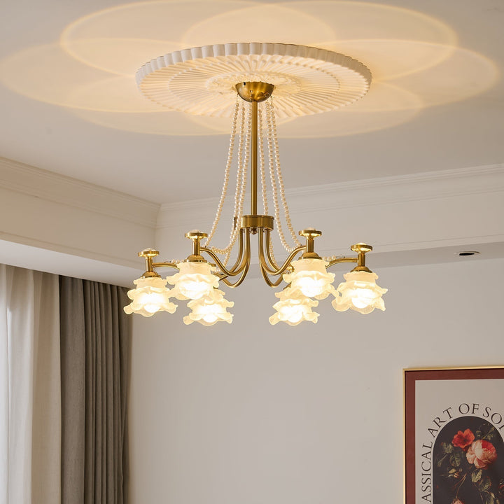 Cotalisra Chandelier Premium Élégance Verre Rose - Neutralighting