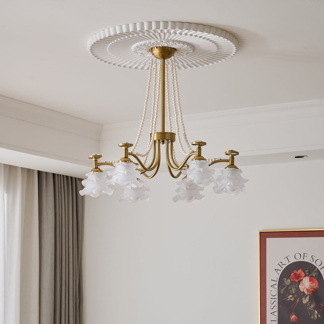 Cotalisra Chandelier Premium Élégance Verre Rose - Neutralighting