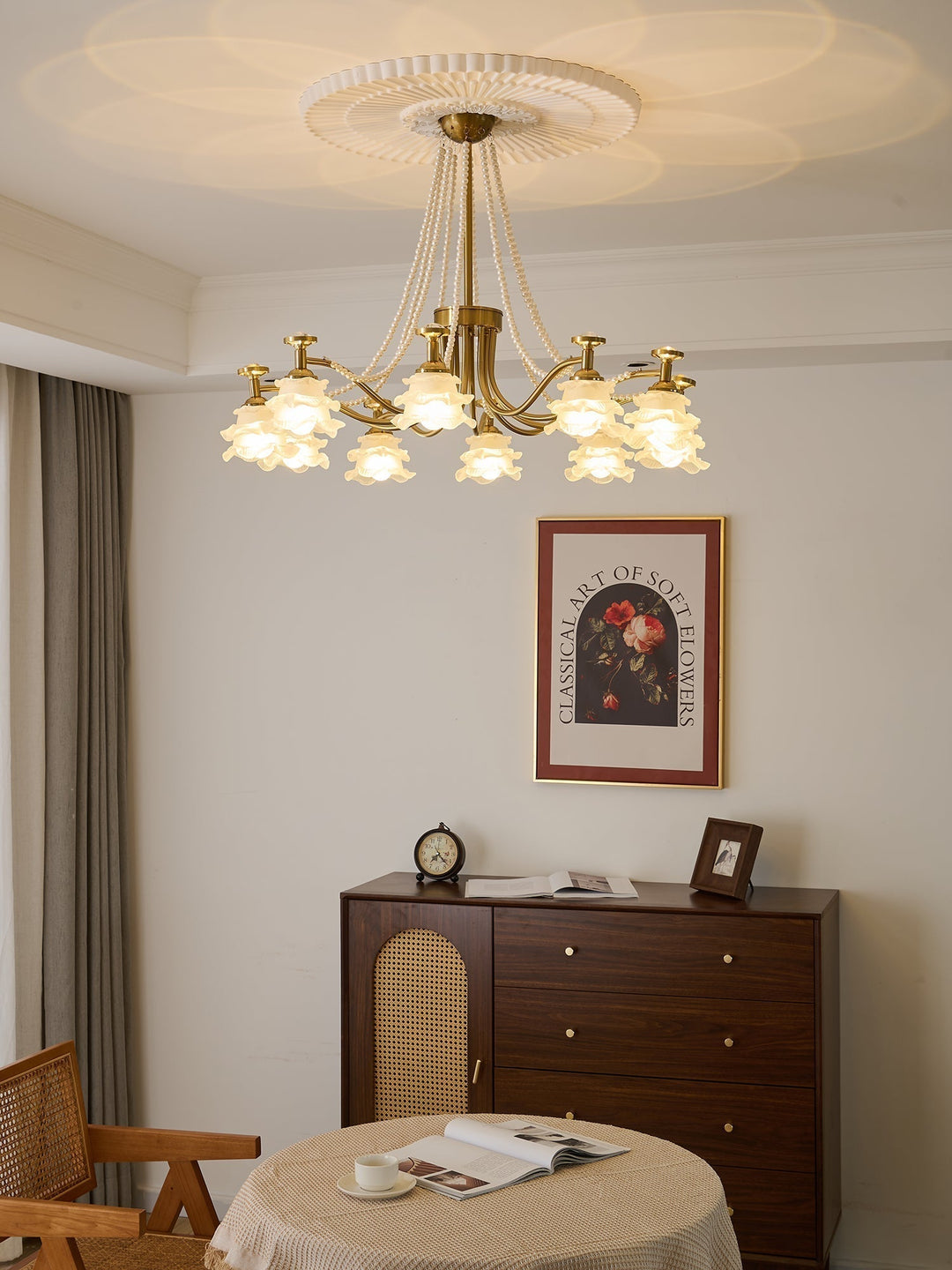 Cotalisra Chandelier Premium Élégance Verre Rose - Neutralighting