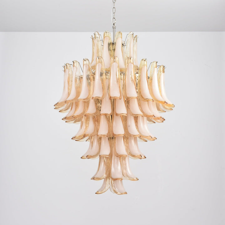 Aurora Chandelier en Verre Ambre Luxe - Neutralighting