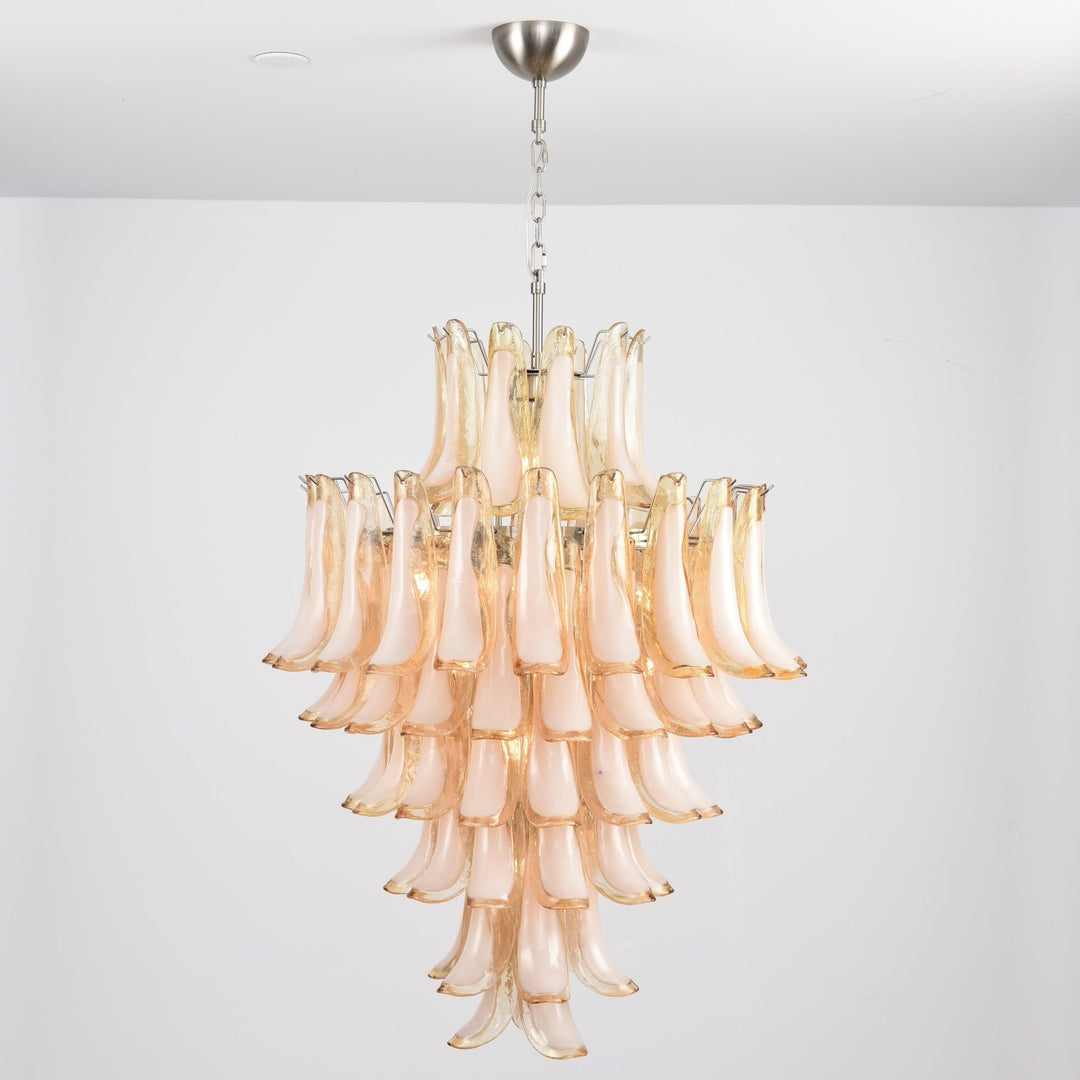 Aurora Chandelier en Verre Ambre Luxe - Neutralighting