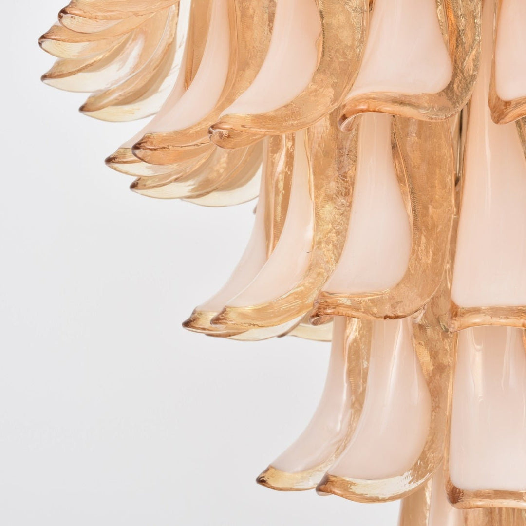 Aurora Chandelier en Verre Ambre Luxe - Neutralighting