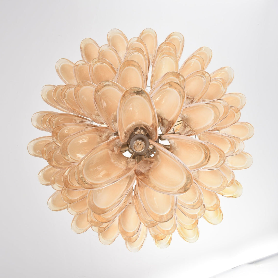 Aurora Chandelier en Verre Ambre Luxe - Neutralighting