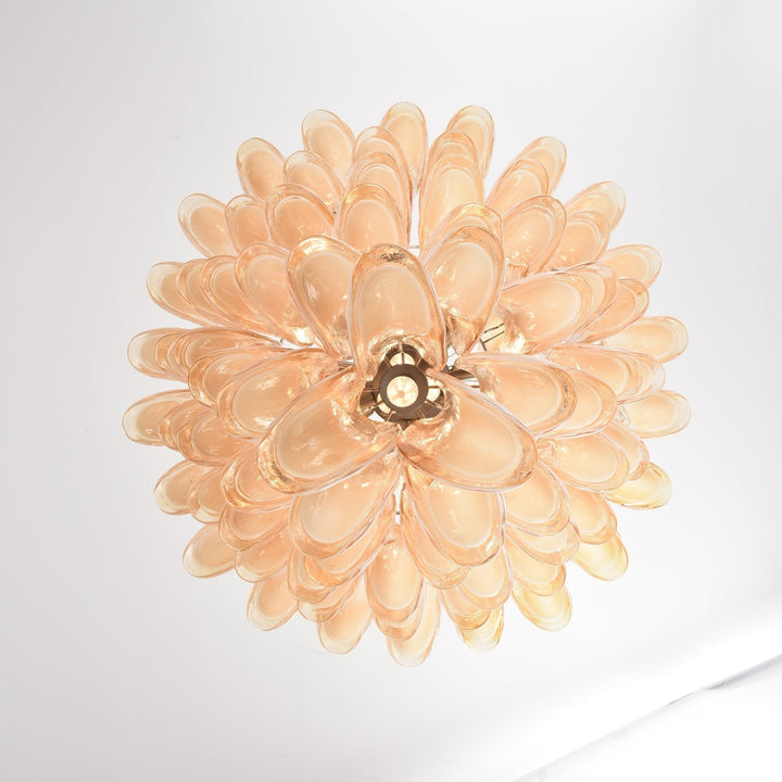 Aurora Chandelier en Verre Ambre Luxe - Neutralighting