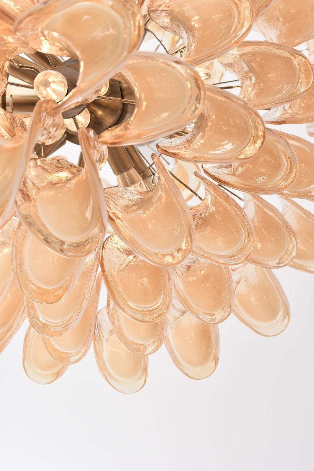 Aurora Chandelier en Verre Ambre Luxe - Neutralighting