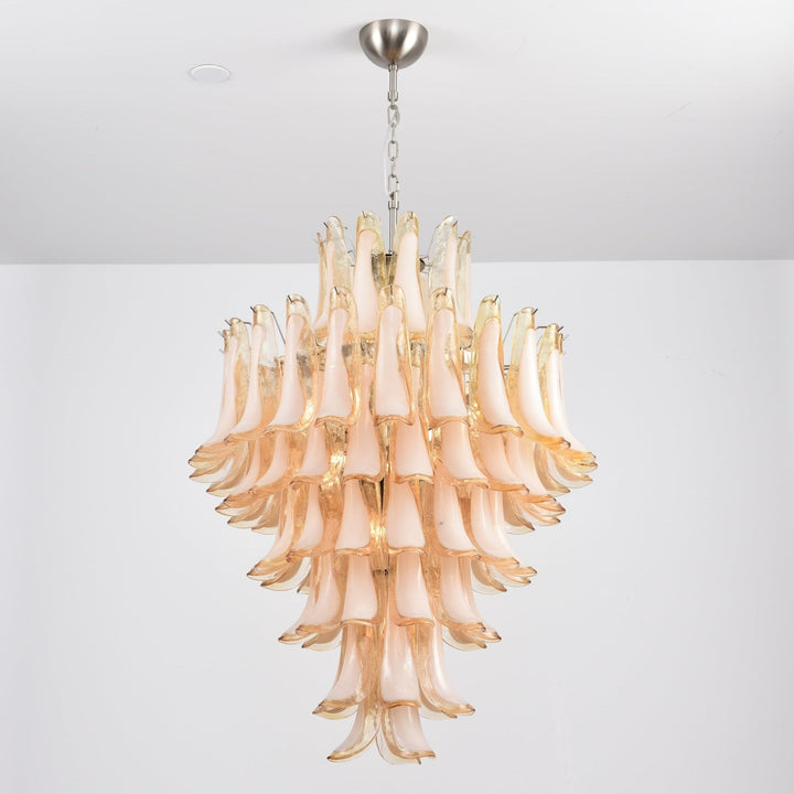 Aurora Chandelier en Verre Ambre Luxe - Neutralighting