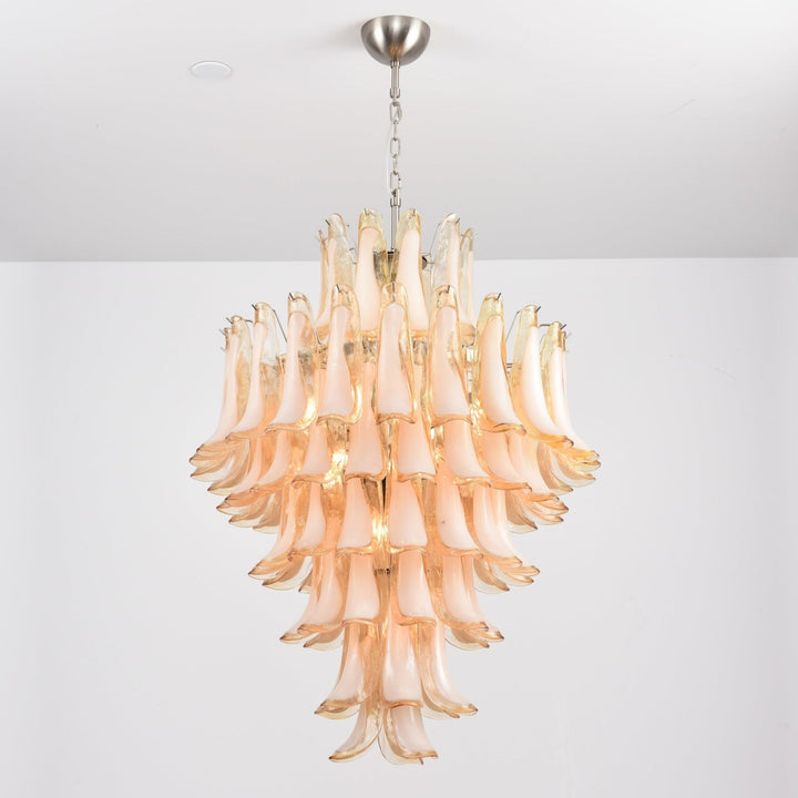 Aurora Chandelier en Verre Ambre Luxe - Neutralighting