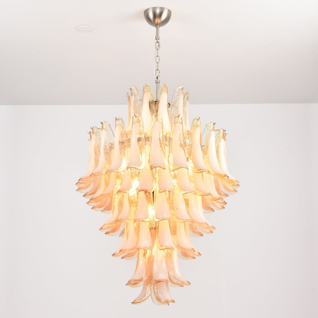 Aurora Chandelier en Verre Ambre Luxe - Neutralighting