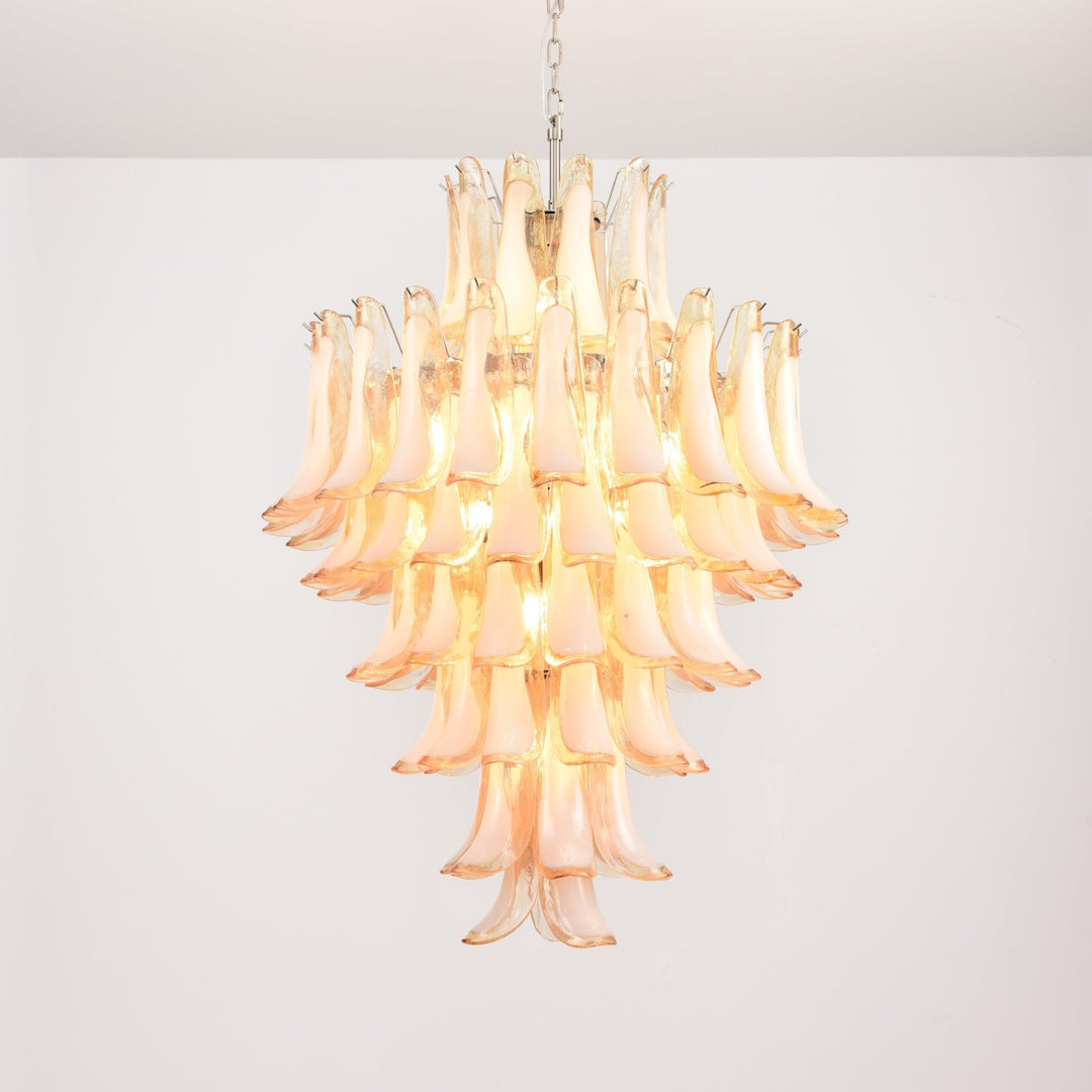 Aurora Chandelier en Verre Ambre Luxe - Neutralighting