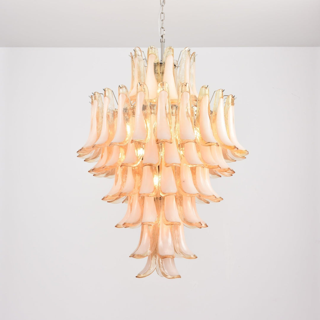 Aurora Chandelier en Verre Ambre Luxe - Neutralighting
