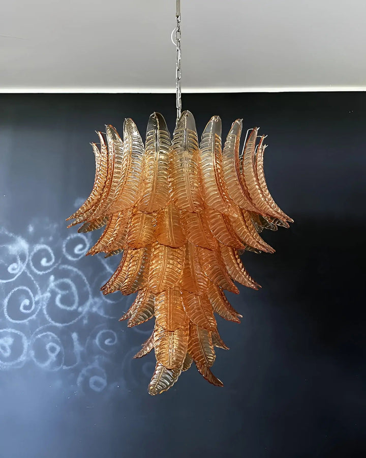 Aurora Chandelier en Verre de Murano Ambre - Neutralighting