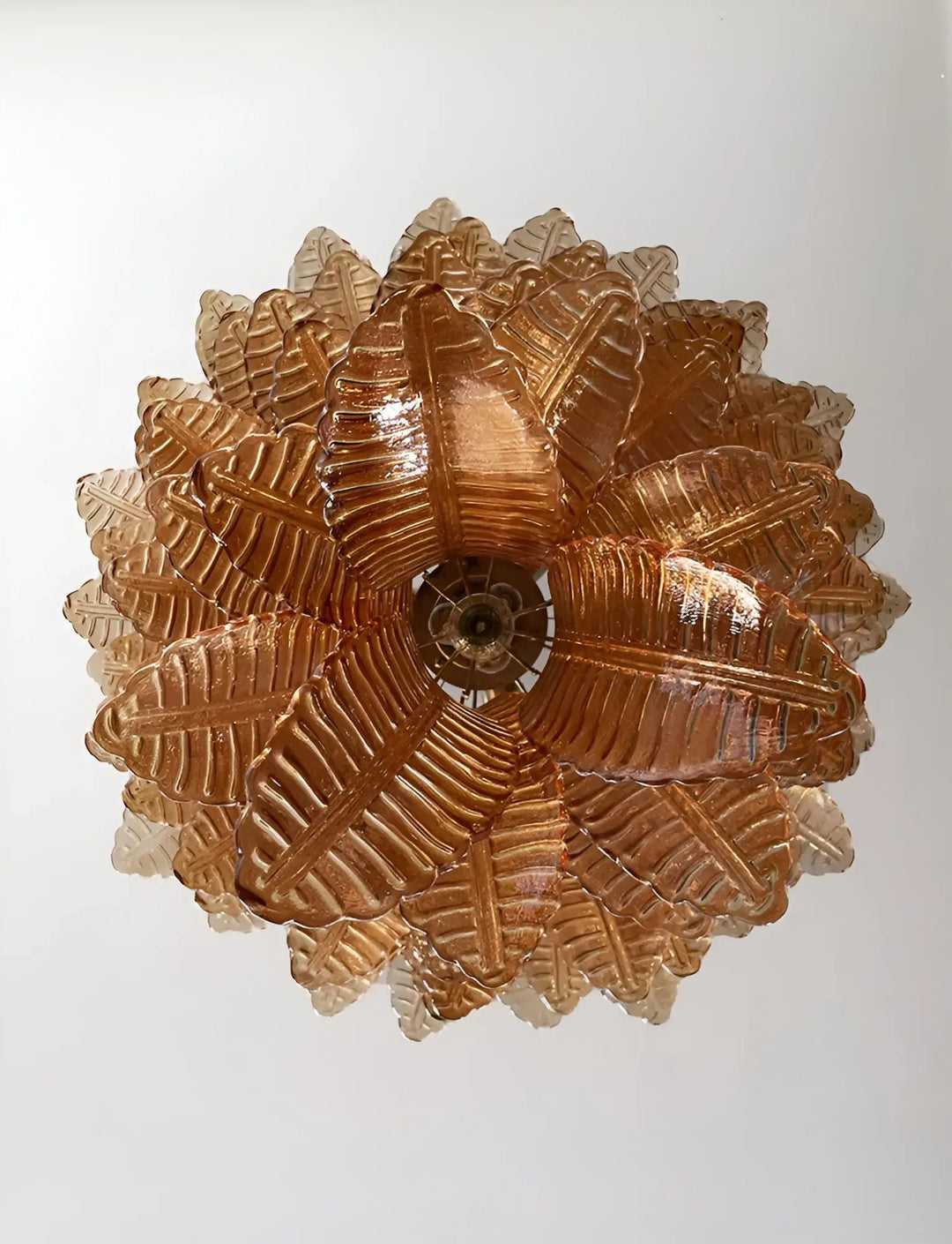 Aurora Chandelier en Verre de Murano Ambre - Neutralighting
