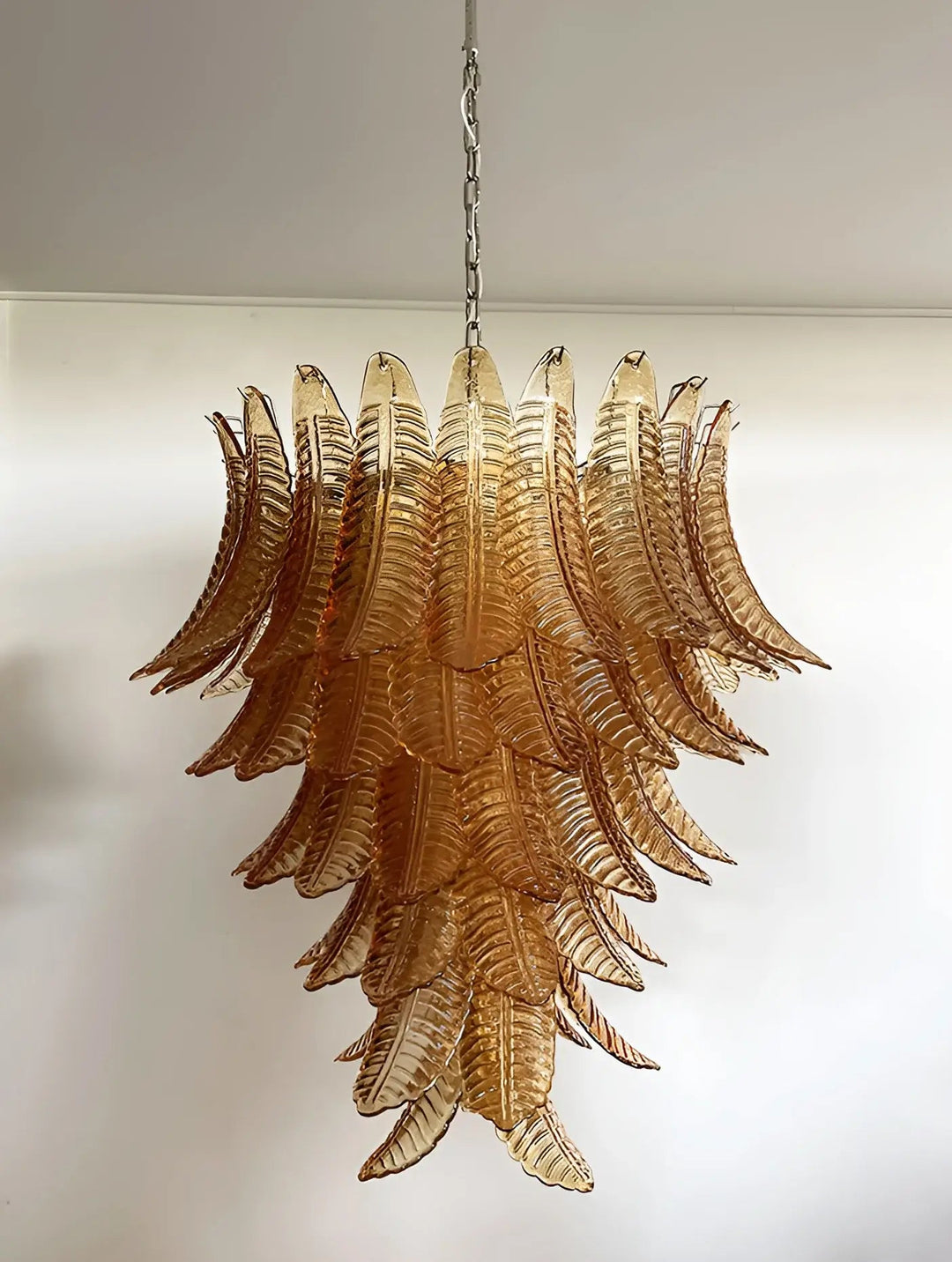Aurora Chandelier en Verre de Murano Ambre - Neutralighting