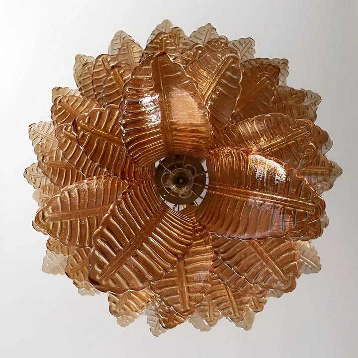 Aurora Chandelier en Verre de Murano Ambre - Neutralighting