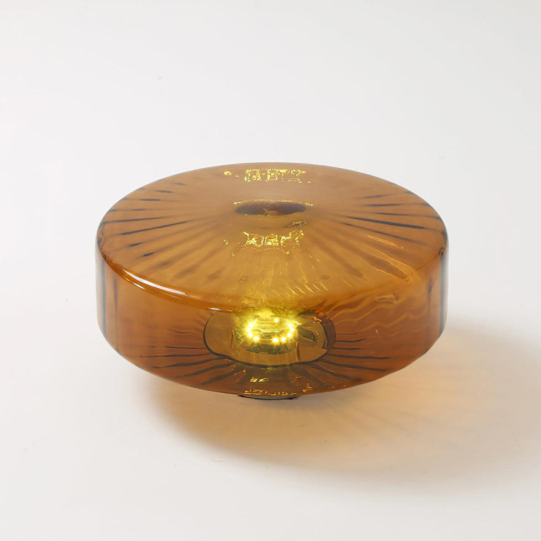 June Plafonnier Ambre Verre - Neutralighting