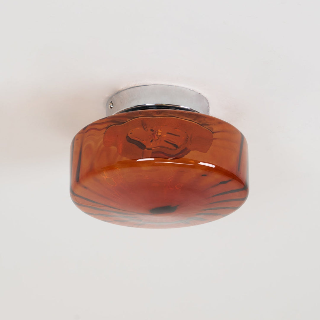June Plafonnier Ambre Verre - Neutralighting