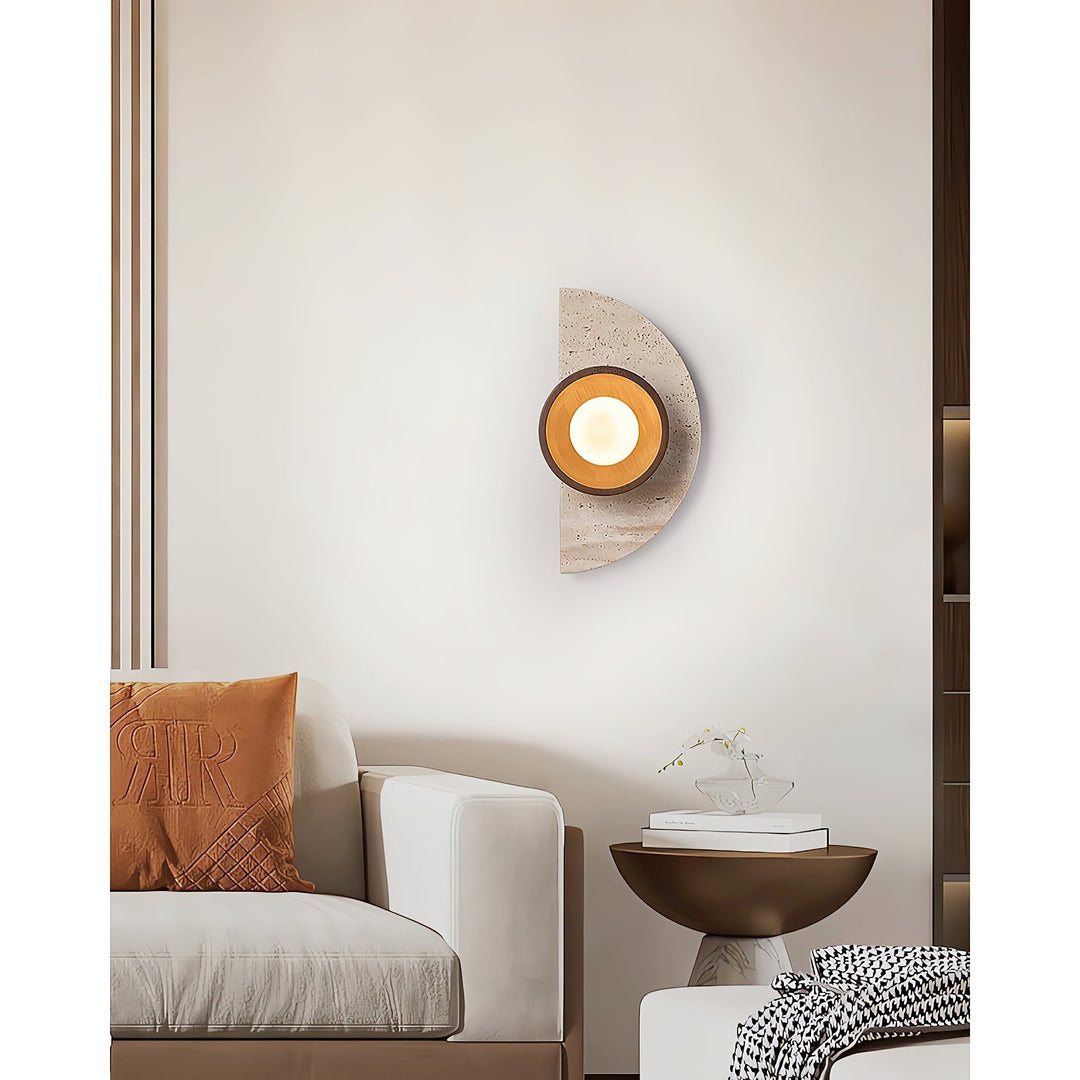 Dvaluvyi Applique Murale en Travertin Créativité Individuelle - Neutralighting