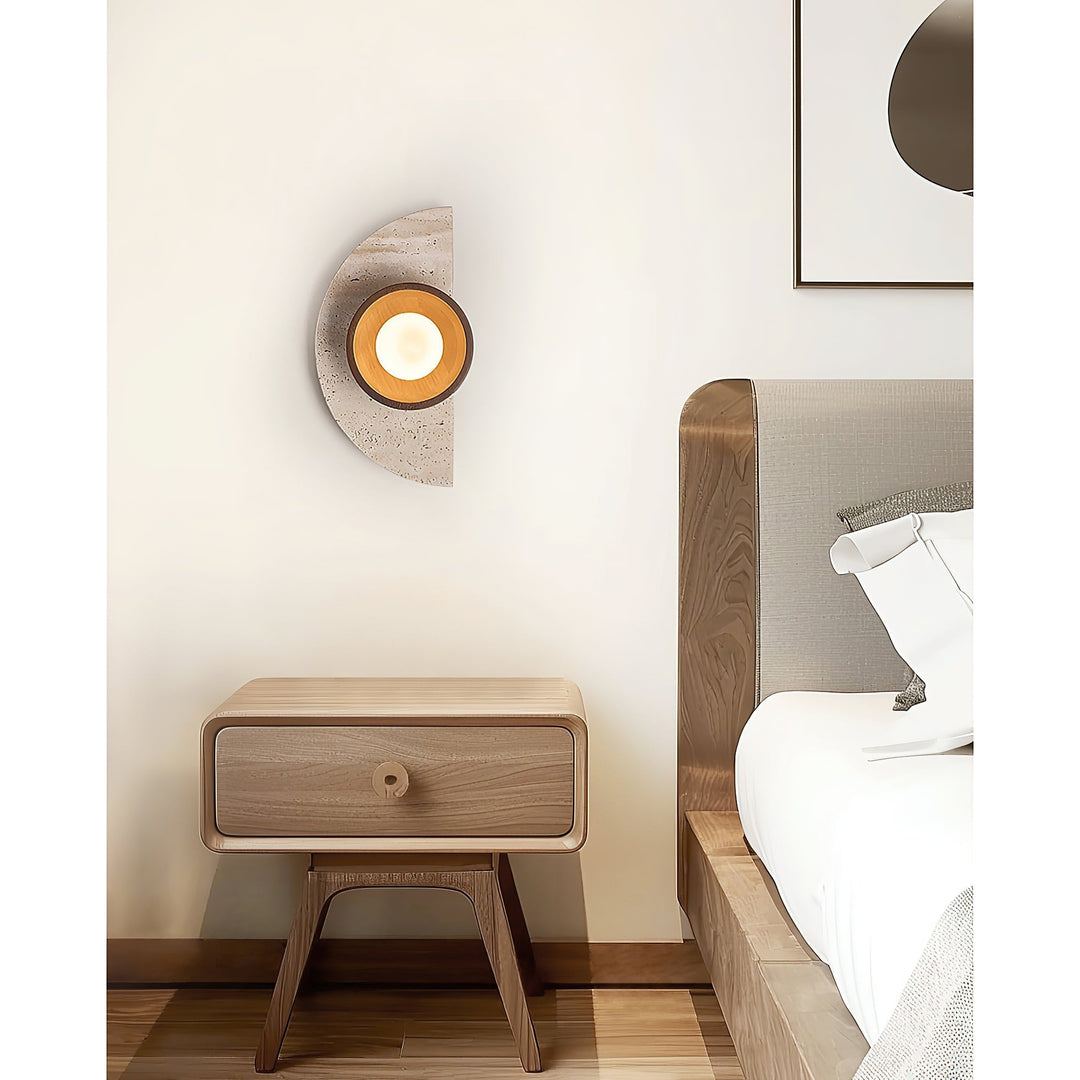 Dvaluvyi Applique Murale en Travertin Créativité Individuelle - Neutralighting