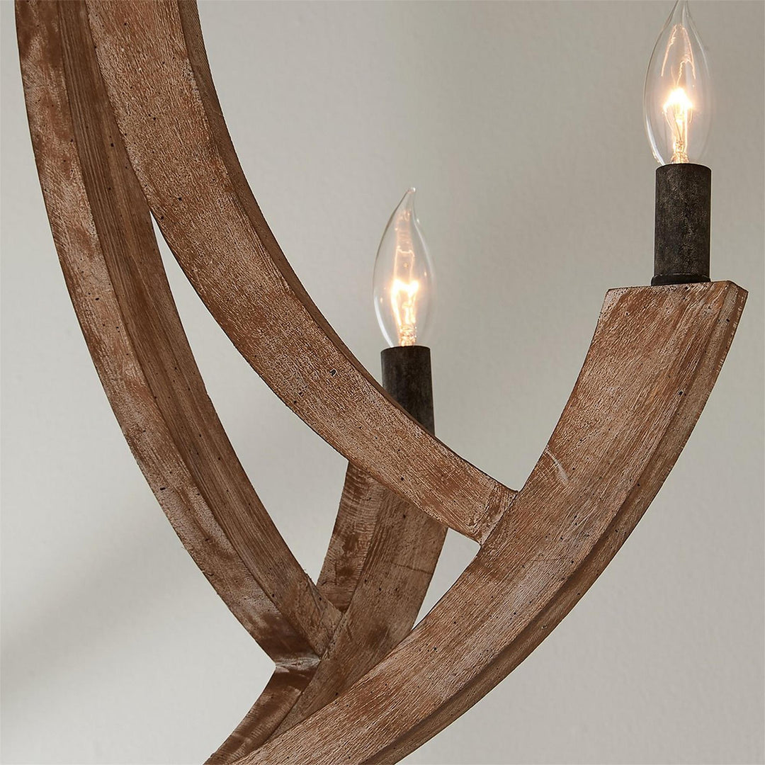 Eirikuvyi Suspension en Métal et Bois Lanterne Créativité Vintage - Neutralighting