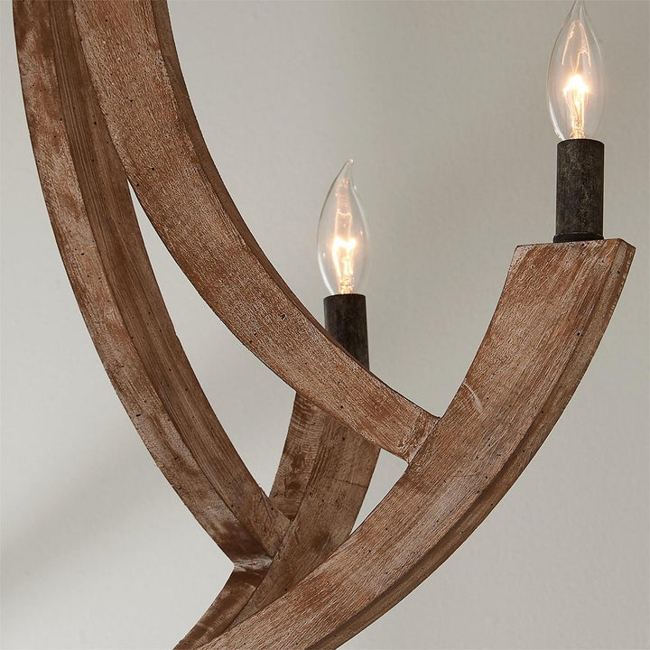 Eirikuvyi Suspension en Métal et Bois Lanterne Créativité Vintage - Neutralighting
