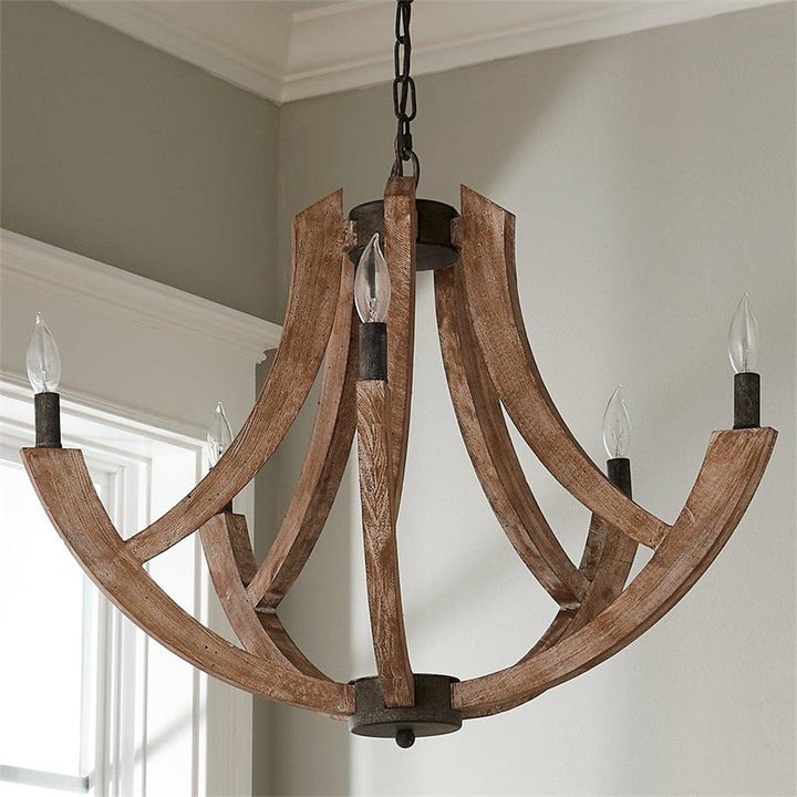Eirikuvyi Suspension en Métal et Bois Lanterne Créativité Vintage - Neutralighting
