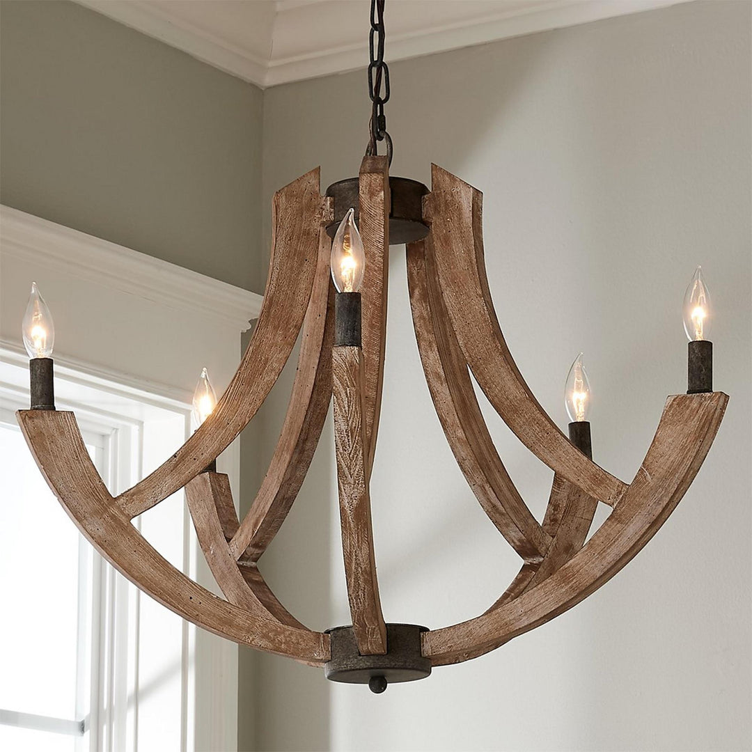 Eirikuvyi Suspension en Métal et Bois Lanterne Créativité Vintage - Neutralighting