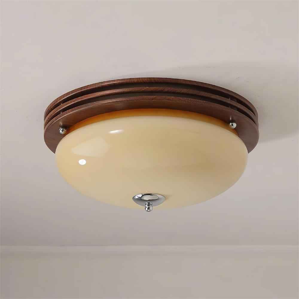 Plafonnier Povio Métal 40cm Beige LED 40W