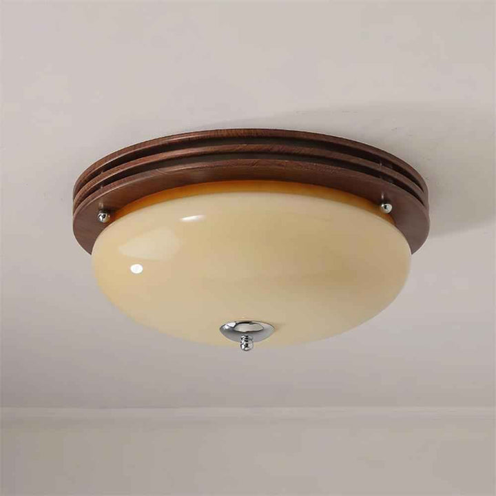 Plafonnier Povio Métal 40cm Beige LED 40W