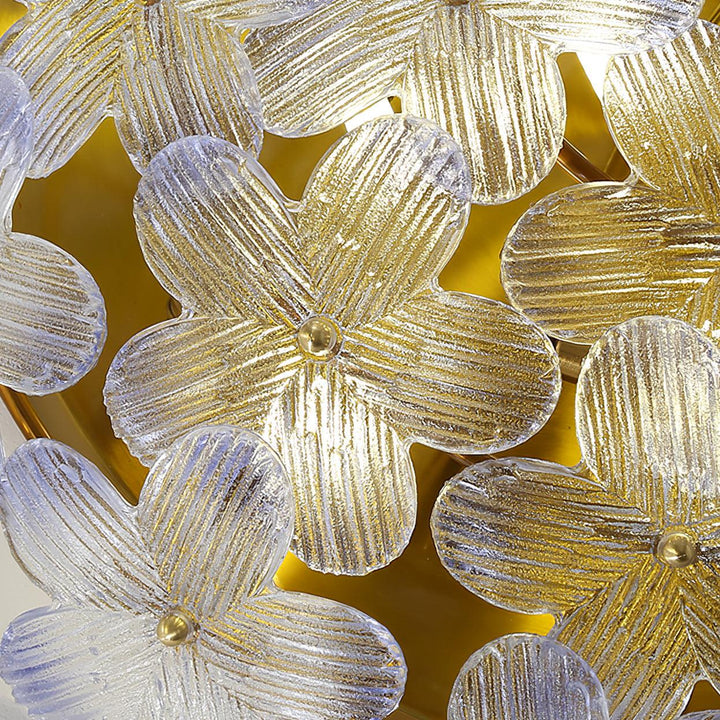 Anan Plafonnier Verre Pétale Couronne Romantique - Neutralighting