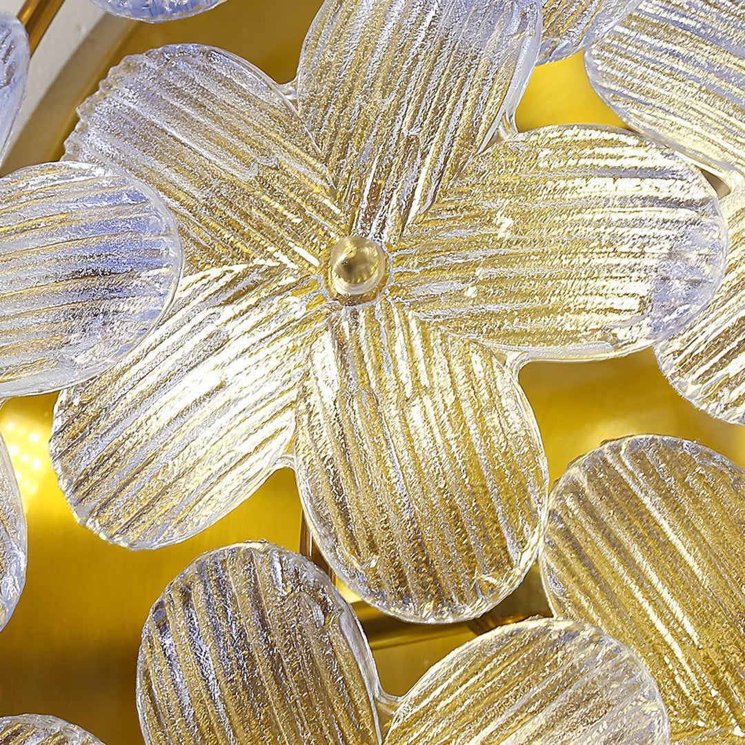 Anan Plafonnier Verre Pétale Couronne Romantique - Neutralighting