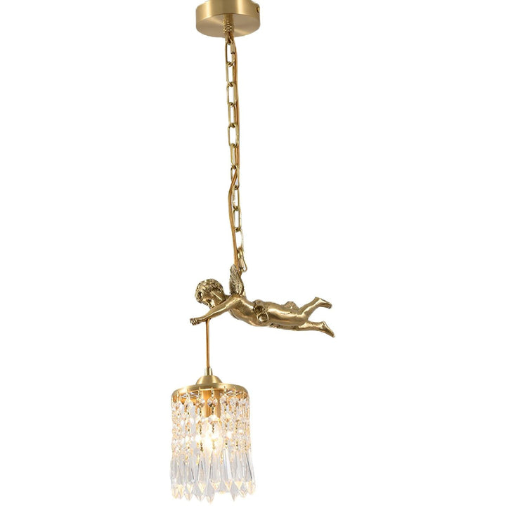 Calytra Suspension Artistique Laiton Cristal - Neutralighting