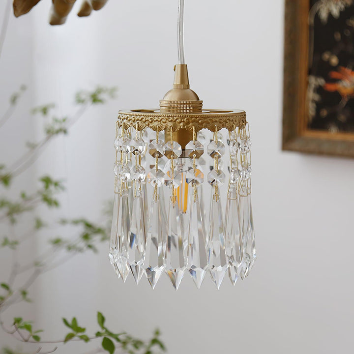 Calytra Suspension Artistique Laiton Cristal - Neutralighting