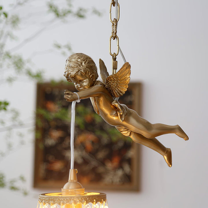 Calytra Suspension Artistique Laiton Cristal - Neutralighting