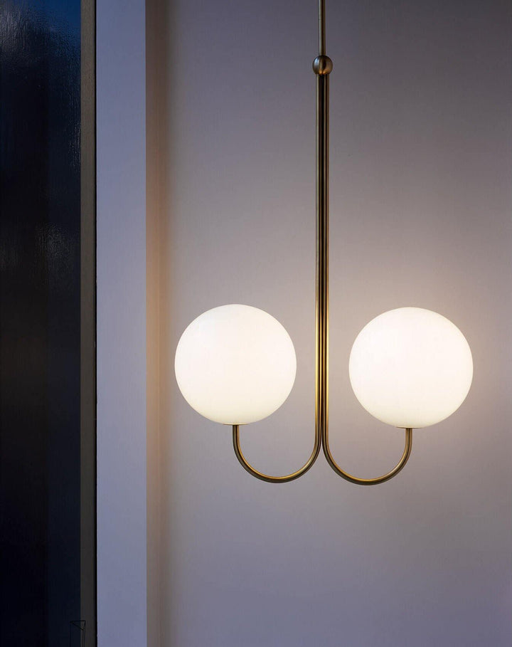 Mirelent Suspension Élégante en Laiton et Verre - Neutralighting