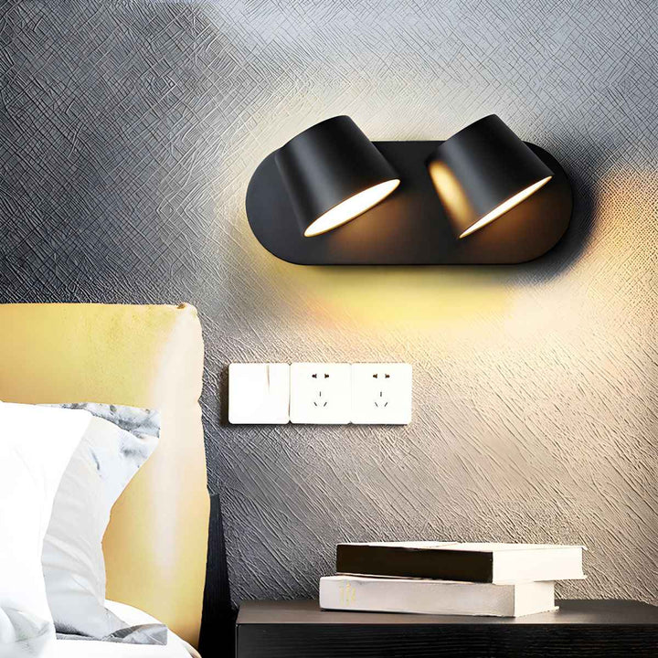 Nathania Acrylique 12cm Noir LED