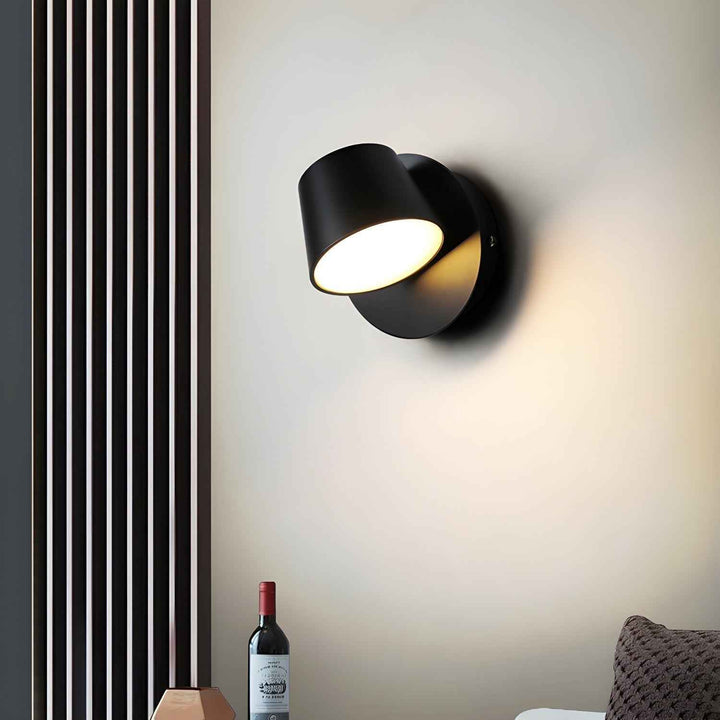 Nathania Acrylique 12cm Noir LED