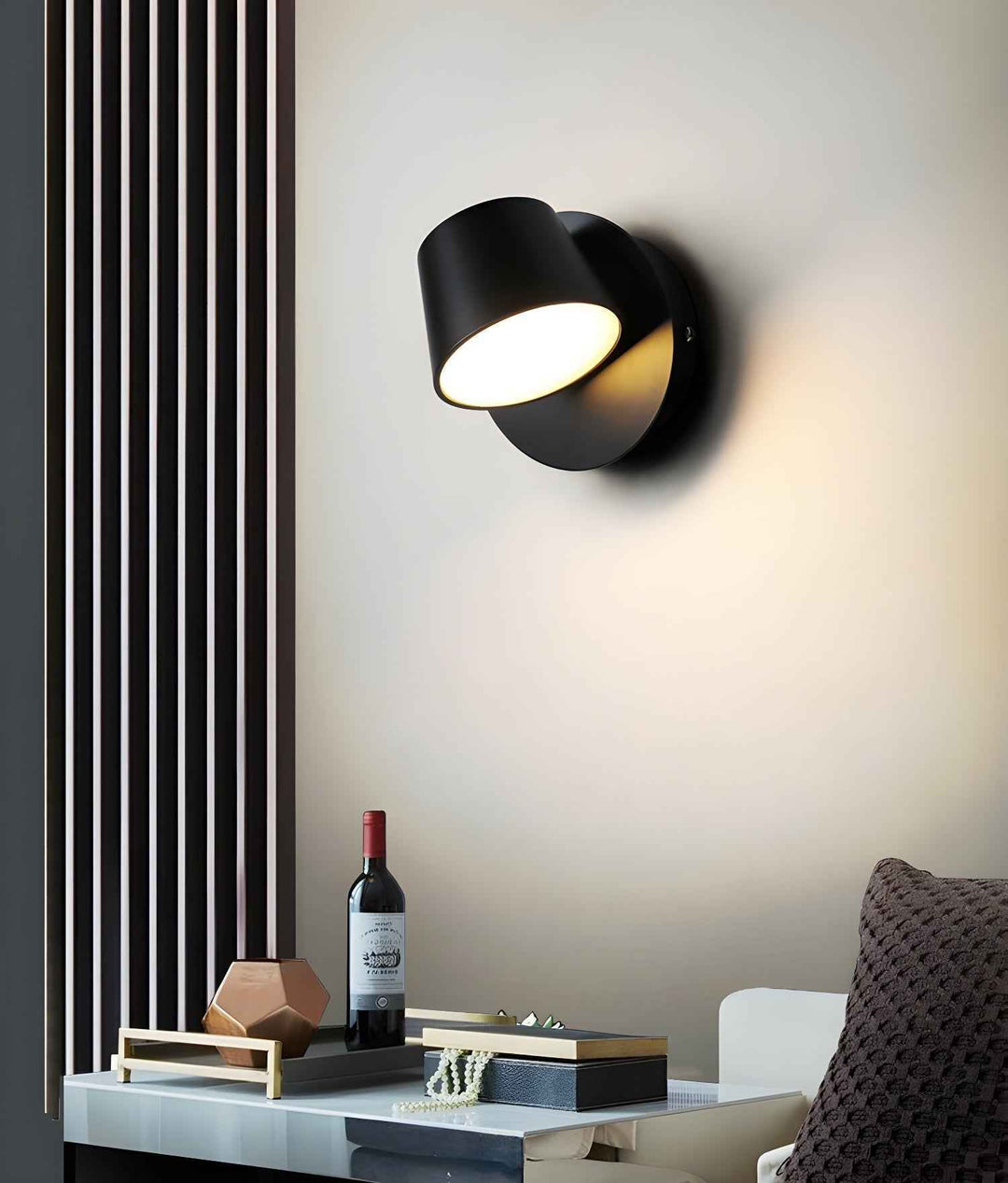 Aurlaeir Acrylique 12cm Noir LED