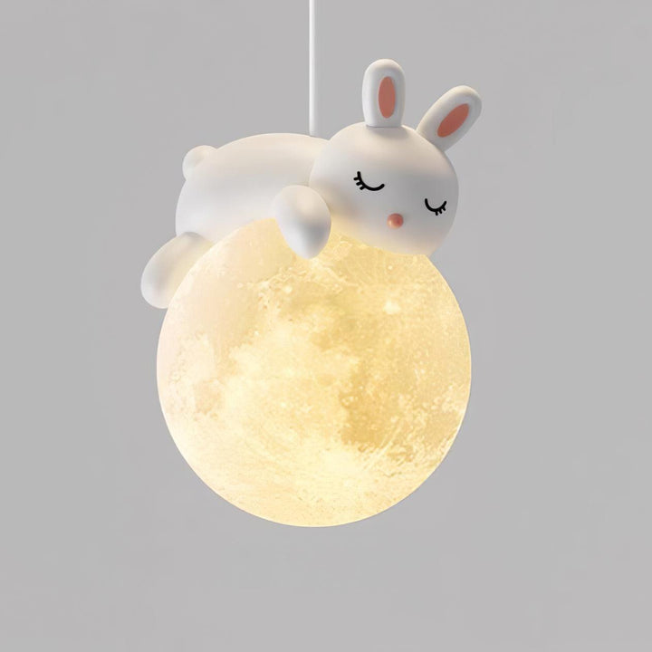 Lustra Suspension Lampe Ours Lune pour Chambre d&