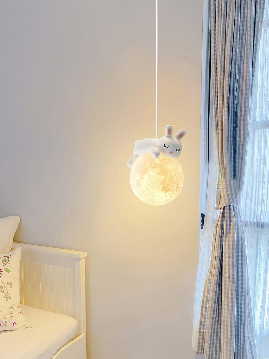 Lustra Suspension Lampe Ours Lune pour Chambre d&