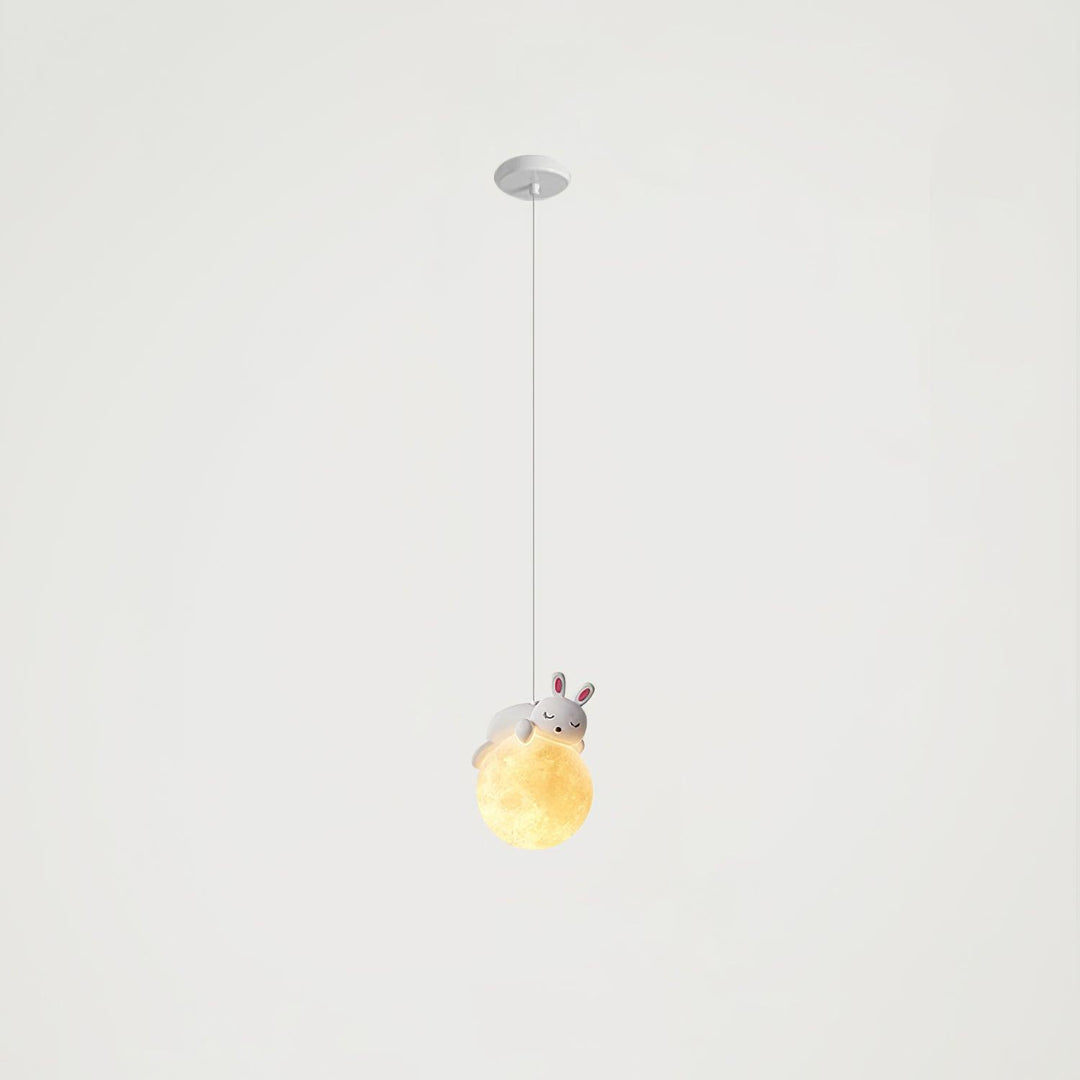 Lustra Suspension Lampe Ours Lune pour Chambre d&