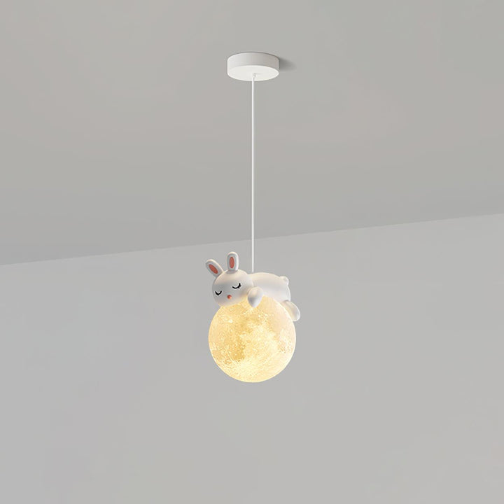 Lustra Suspension Lampe Ours Lune pour Chambre d&