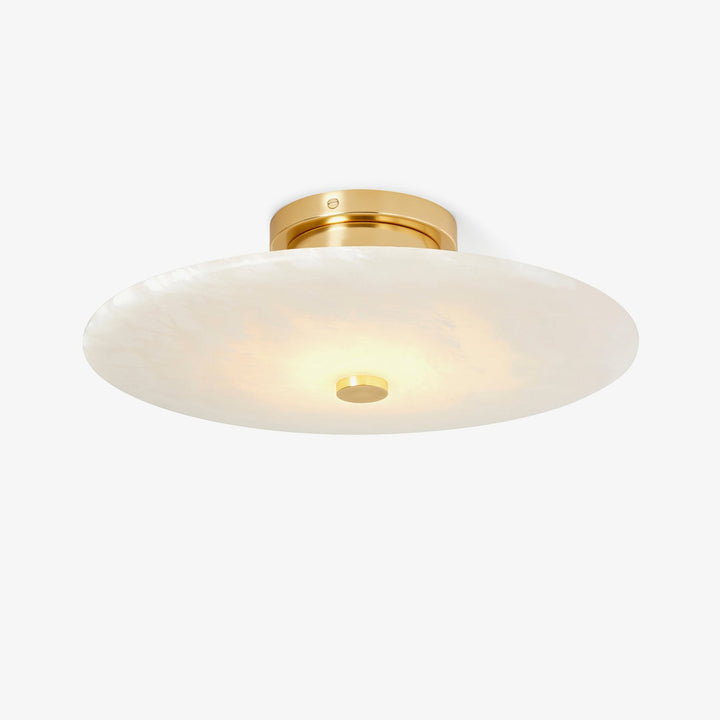 Jarnbruvyn Lampe de Plafond en Métal Laiton et Albâtre Moderne - Neutralighting
