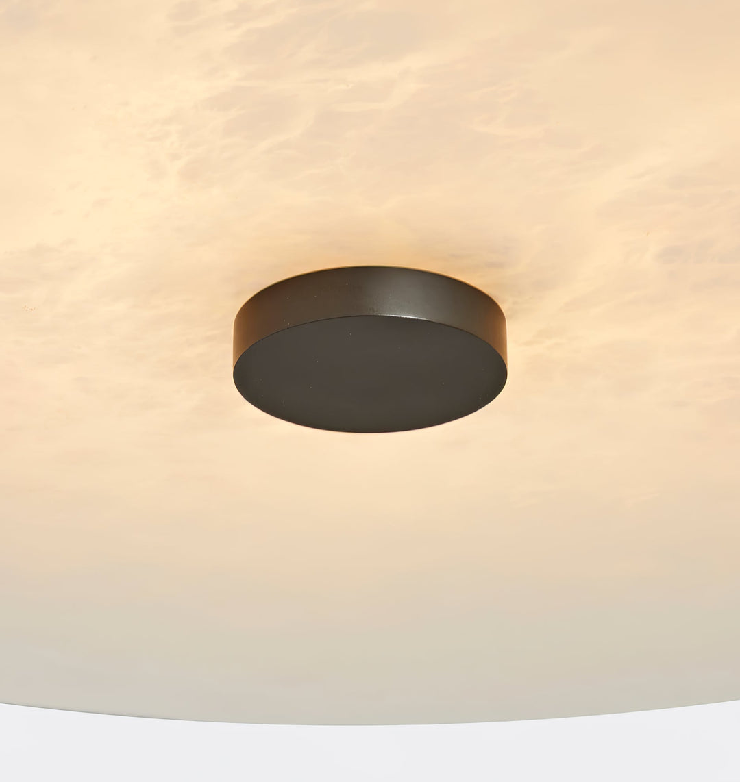 Jarnbruvyn Lampe de Plafond en Métal Laiton et Albâtre Moderne - Neutralighting