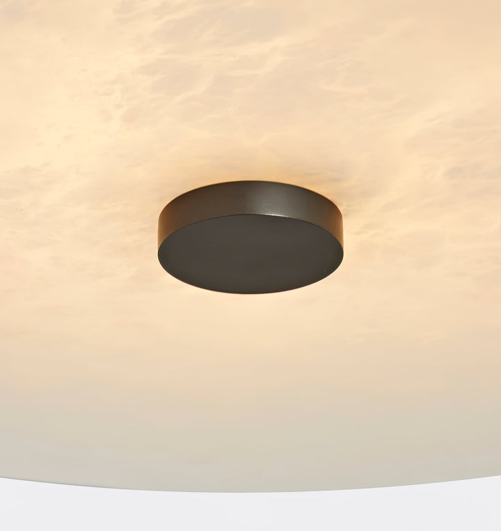 Jarnbruvyn Lampe de Plafond en Métal Laiton et Albâtre Moderne - Neutralighting