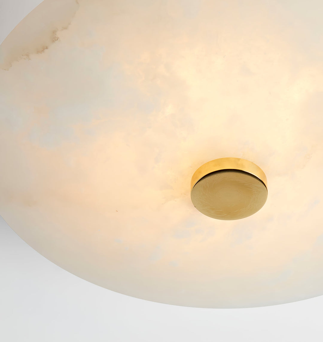 Jarnbruvyn Lampe de Plafond en Métal Laiton et Albâtre Moderne - Neutralighting
