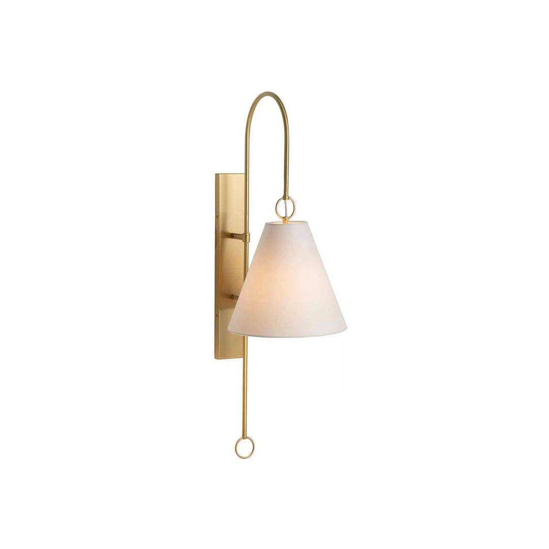 Ildvuvyi Applique Murale en Métal et Tissu Laiton Premium Moderne - Neutralighting